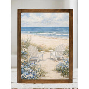 SIT BY THE SEA FRAMED PRINT